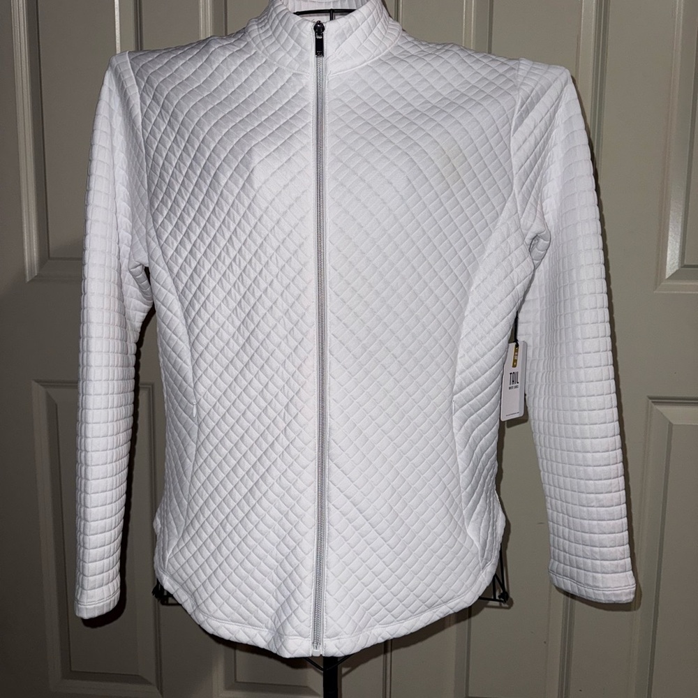 White Quilted Women's Jacket